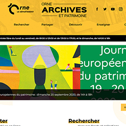 Site des Archives départemental de l'Orne