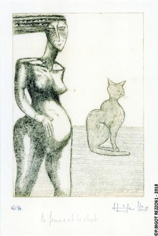 La femme et le chat_Fornari