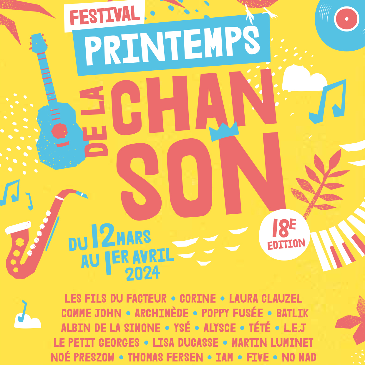 Visuel Printemps de la Chanson 2024 ©CD61