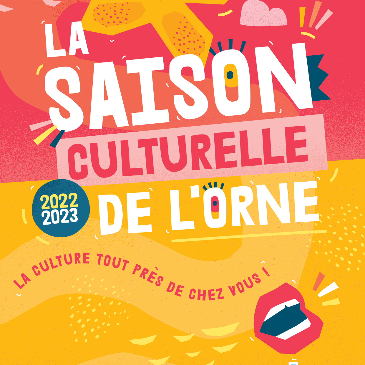 visuel de la saison culturelle 2022-2023 ©CD61
