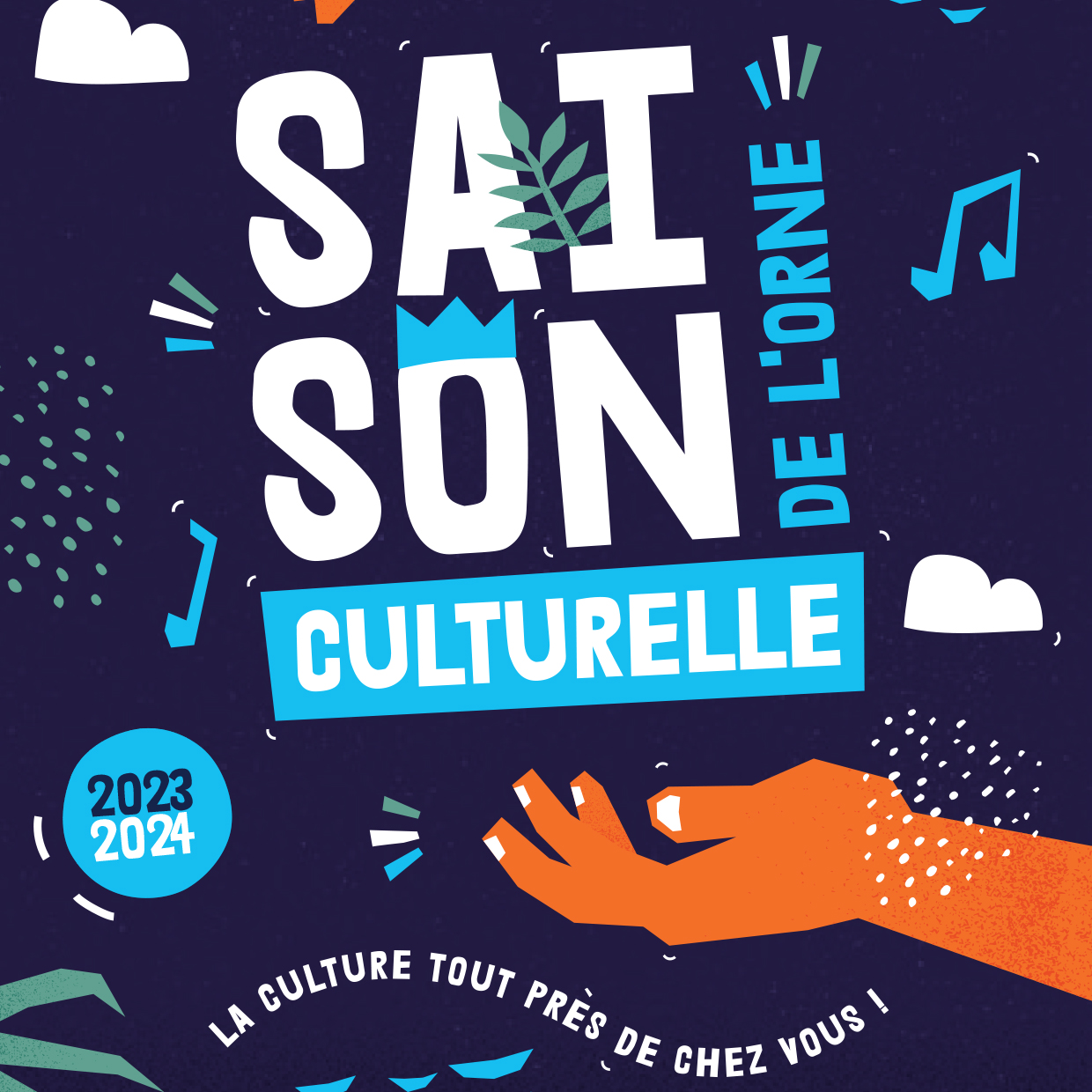 Visuel de la saison culturelle 2023-2024 ©CD61