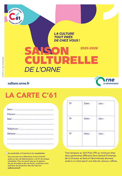 Carte C'61 2025-2026 ©CD61